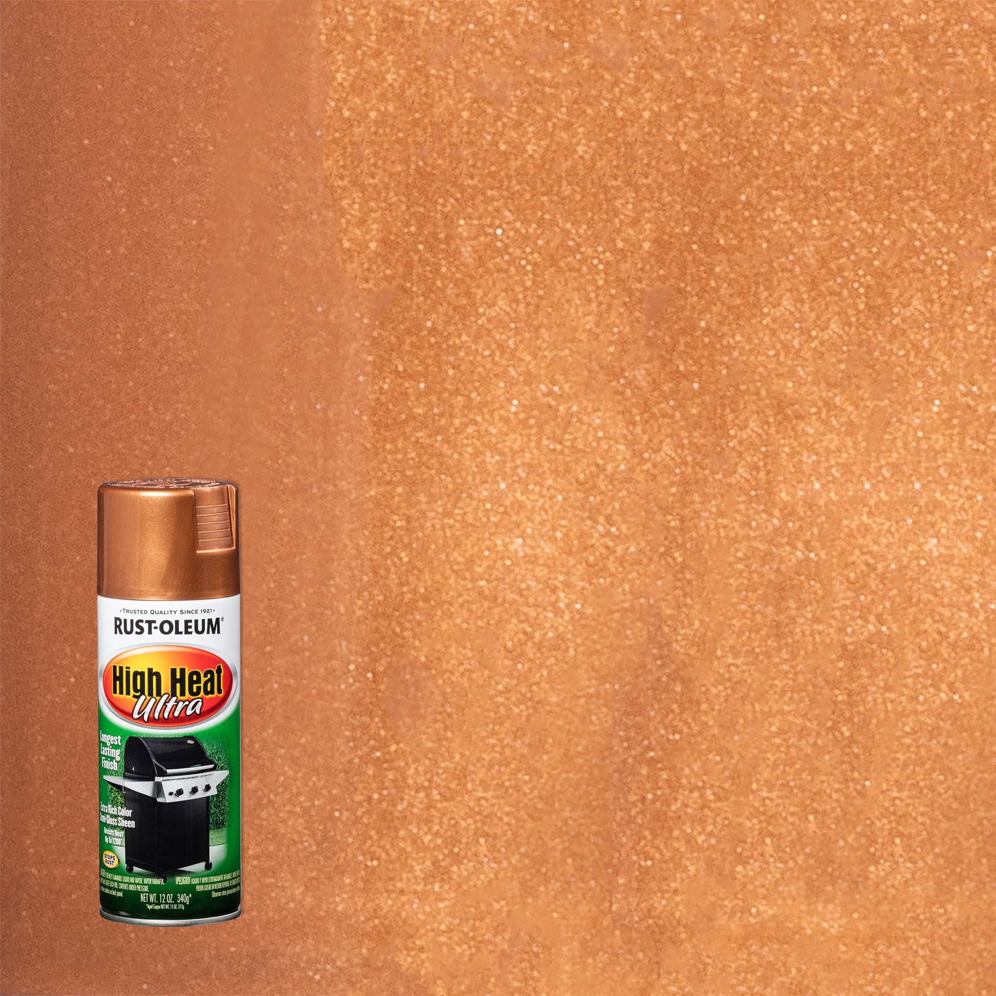 Rust-Oleum Specialty High Heat Ultra Black Spray Paint-241169, 12 oz