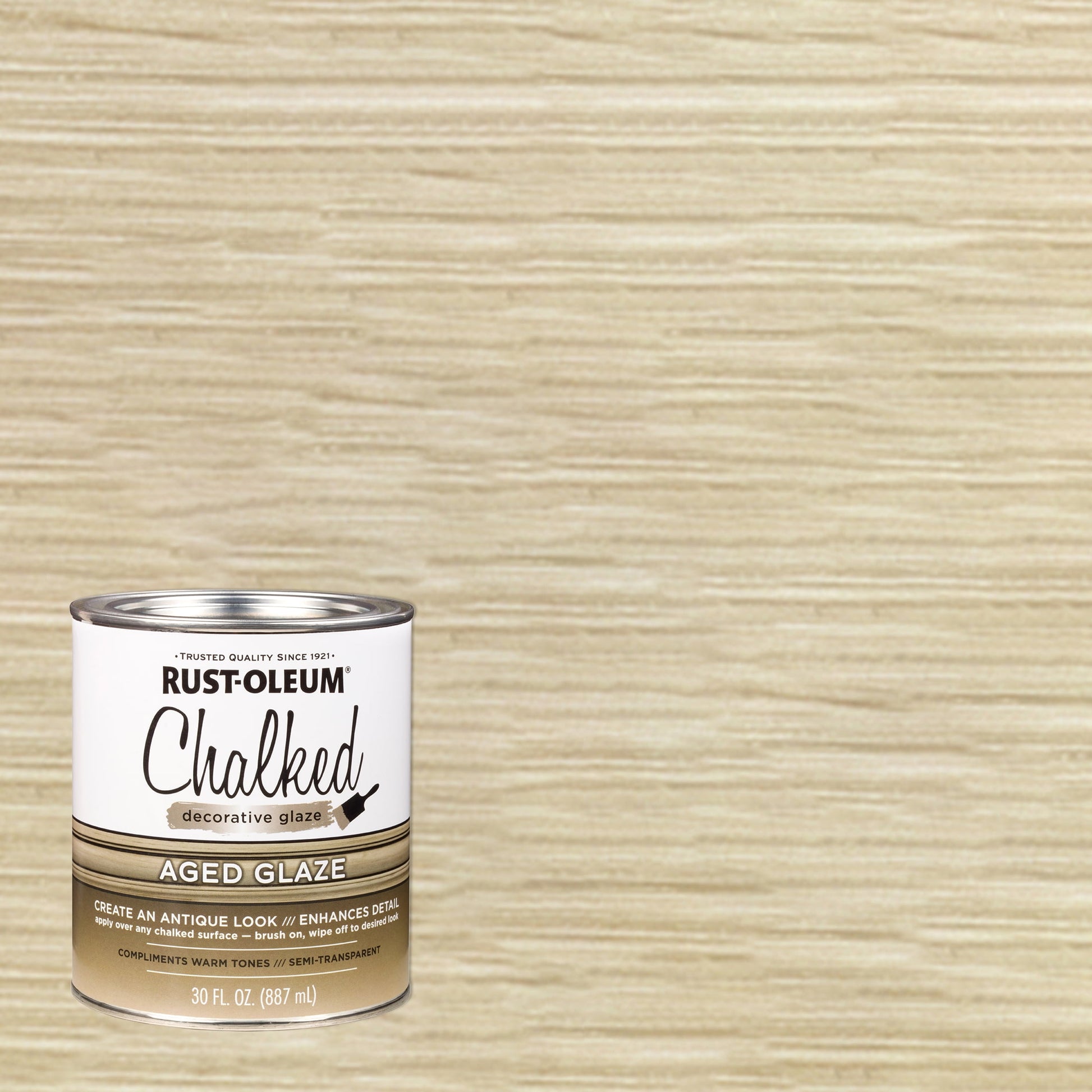2 Pack, Aged, Rust-Oleum Chalked Interior Decorative Glaze, 30 oz