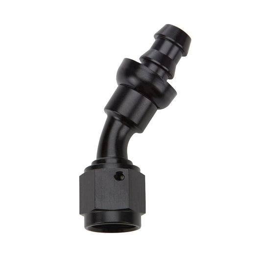 Allstar Performance Pushlock Hose End Black 30 Deg Elbow -12