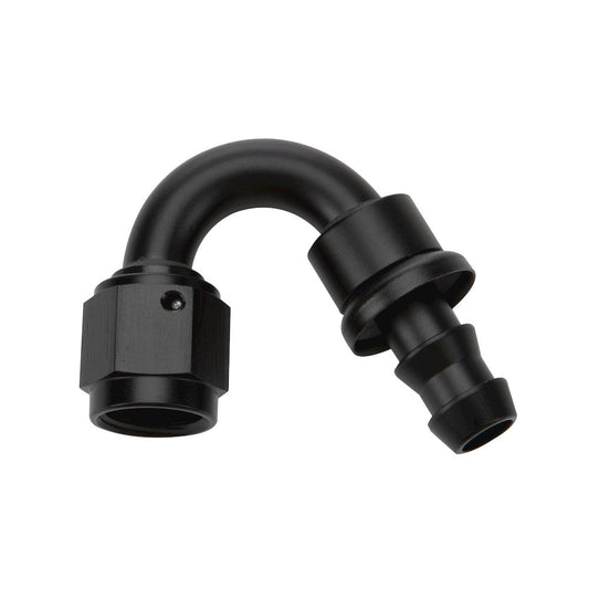Allstar Performance Pushlock Hose End Black 150 Deg Elbow -8
