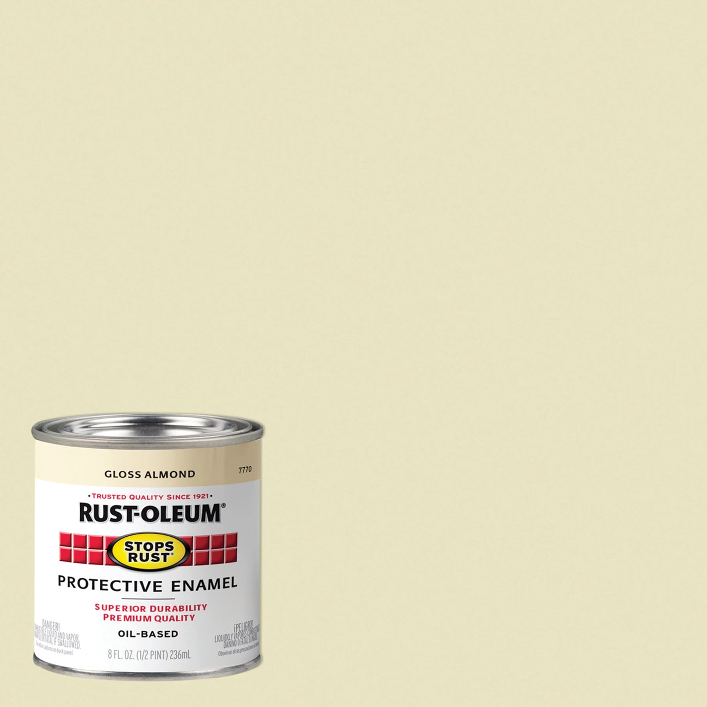 6 Pack, Almond, Rust-Oleum Stops Rust Gloss Protective Enamel- 7770730, 1/2 Pint