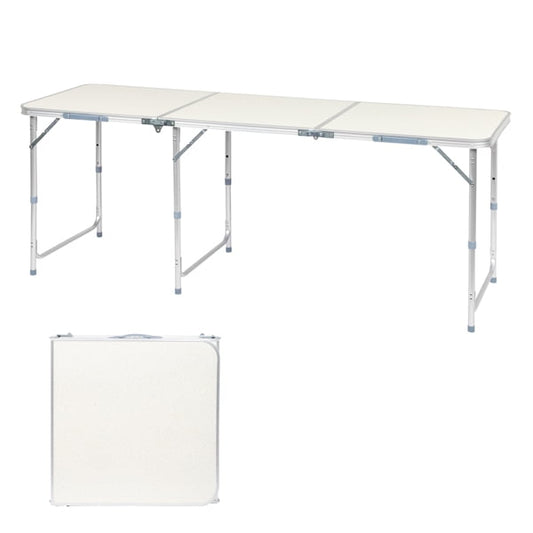 Alvantor Portable Folding Aluminum Camping Picnic Table, 7FT, White