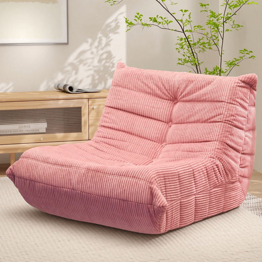 Alvantor Bean Bag Chair, Armless Lazy Sofa with Memory Foam and Soft Corduroy for Living Room Bedroom Reading Gaming