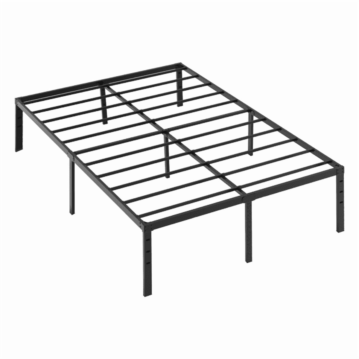 Alvantor 14-Inch Full Metal Platform Bed Frame with Heavy Duty Steel Slat Support, Black, No Box Spring Needed, Easy Assembly