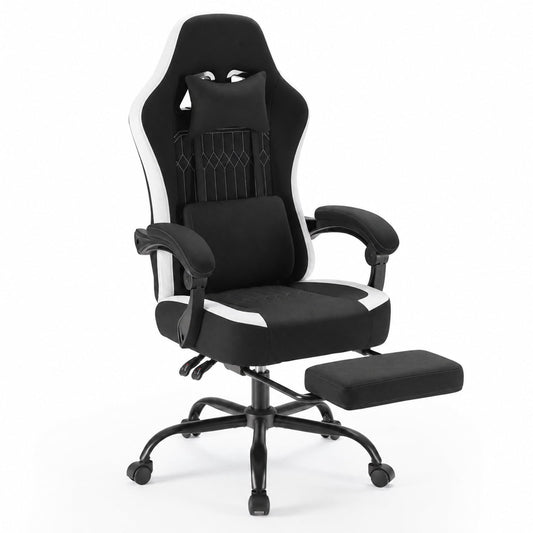 Alvantor Gaming Chair, Computer Office Chair with Linkage Armrests and Footrest, High Back Ergonomic Computer Chair with Lumbar Support Task Chair with Footrest