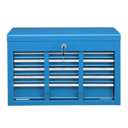 Alvantor Tool Box,5 Drawer Steel Lockable Toolbox with Drawer Liners & Lid Support,for Workshop/Garage/Household,Blue
