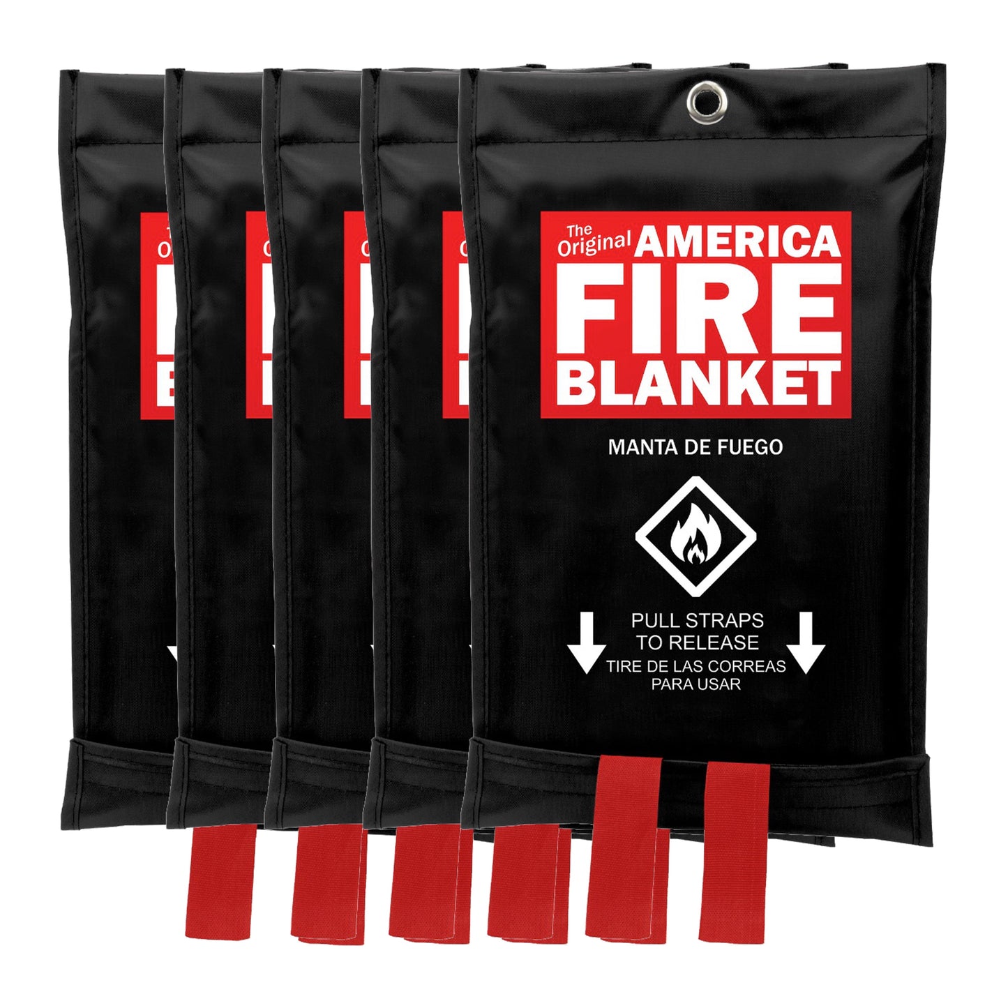 America Fire Blanket, 5-Pack