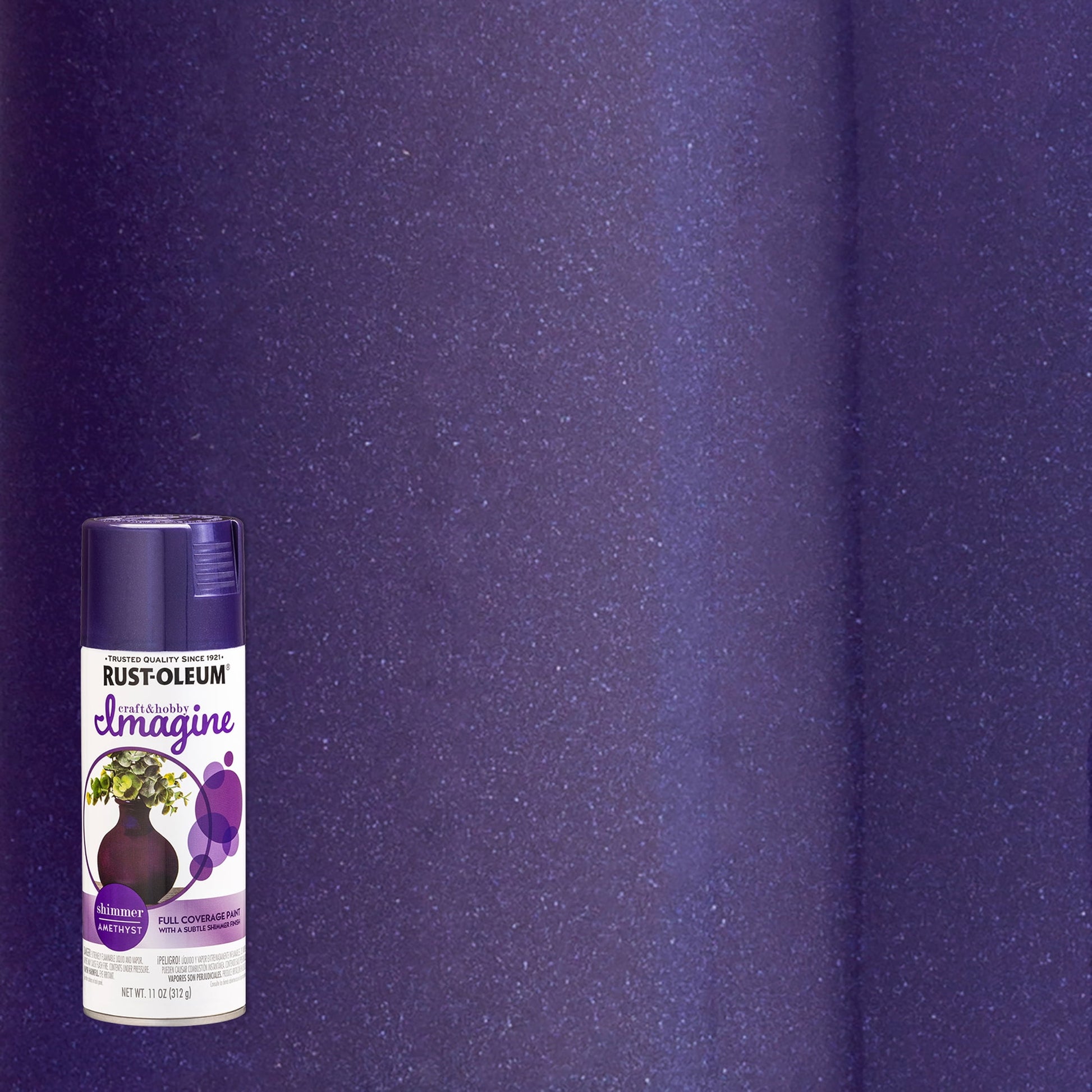 4 Pack, Amethyst, Rust-Oleum Craft & Hobby Imagine Shimmer Paint- 357652, 11 oz.