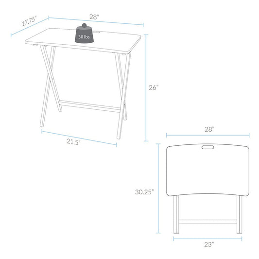 American Trails Arizona Folding Table with Solid Hardwood, Natural
