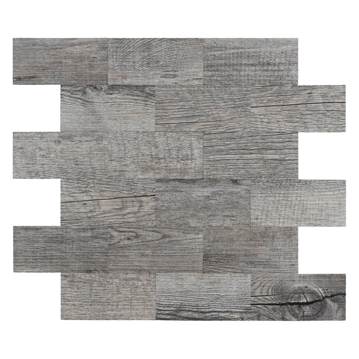 Art3d 11.5" x 11.4" Peel and Stick Backsplash Tile PVC Composite Laminate Material tile in Suva Gray(10-Pack)