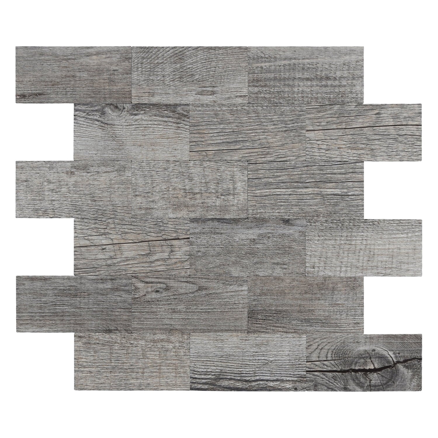 Art3d 11.5" x 11.4" Peel and Stick Backsplash Tile PVC Composite Laminate Material tile in Suva Gray(10-Pack)