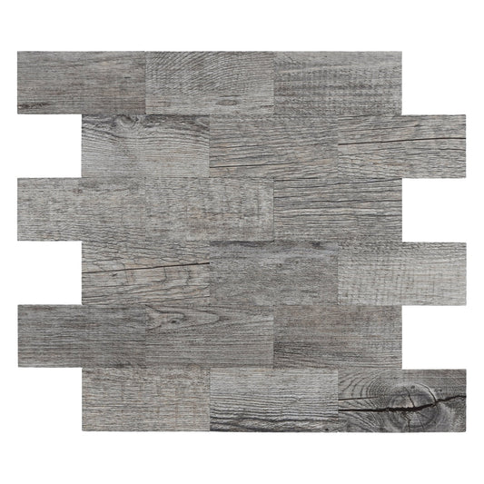 Art3d 11.5" x 11.4" Peel and Stick Backsplash Tile PVC Composite Laminate Material tile in Suva Gray(10-Pack)