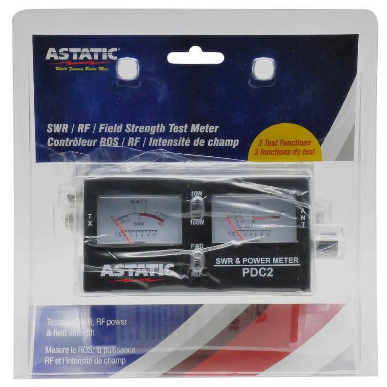 Astatic Pdc2 Swr Power Field Strength Test Meter