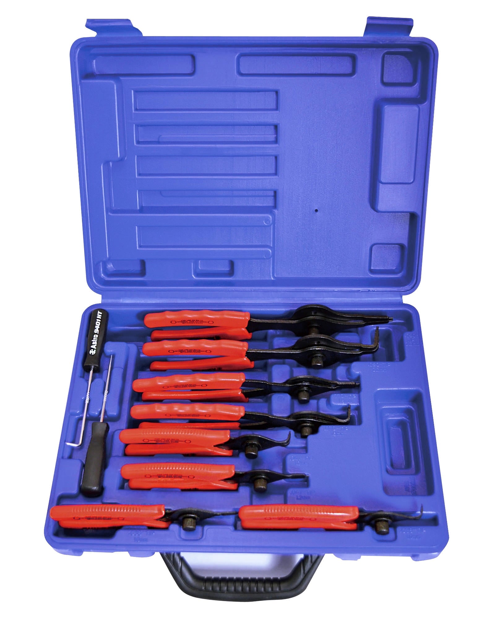 Astro Pneumatic Tool 9401 10-Piece Snap Ring Pliers Set