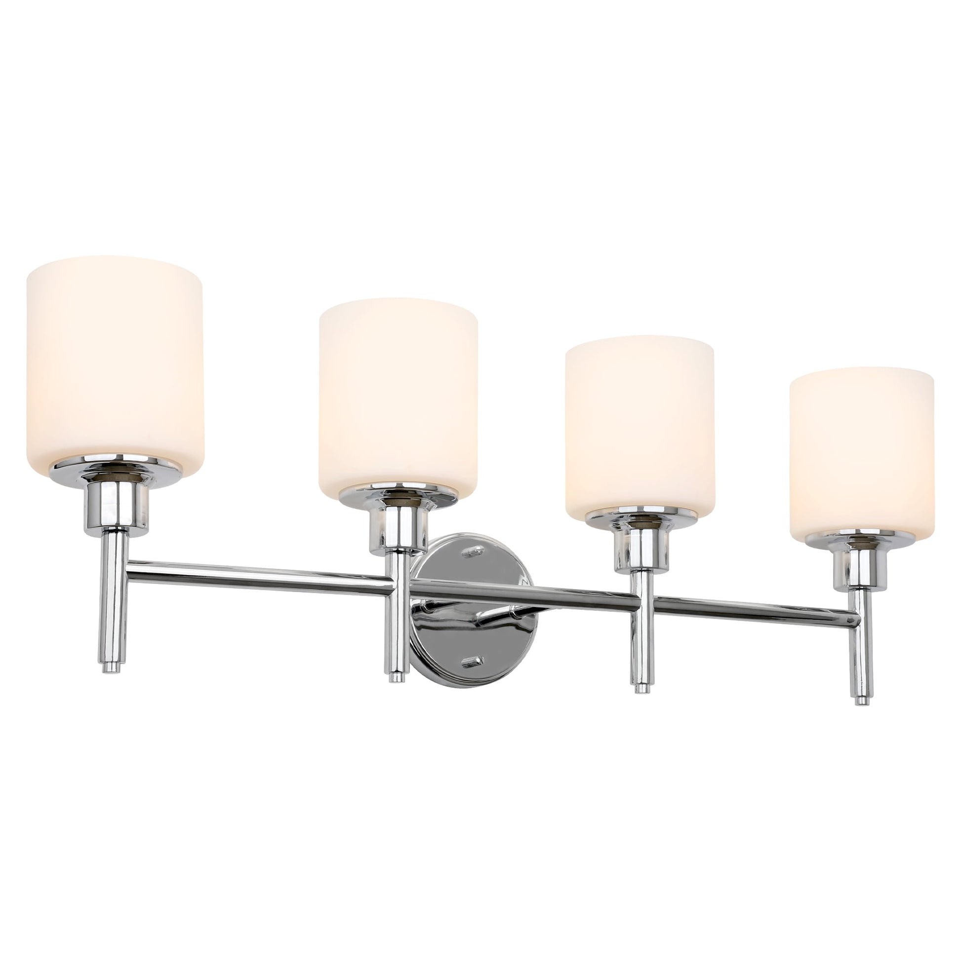 Design House Aubrey 4-Light Transitional Indoor Dimmable Bath Vanity Light, Polished Chrome