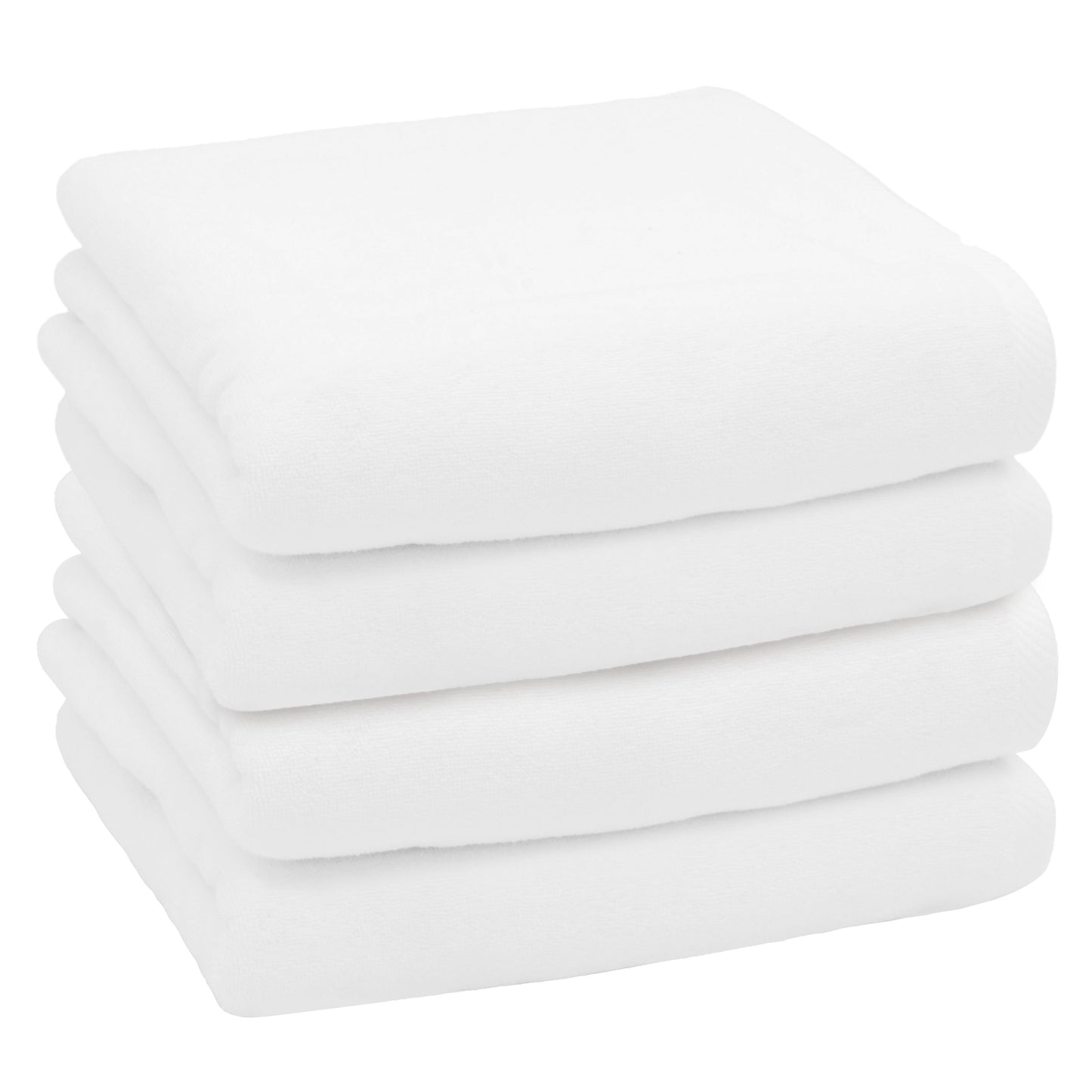 Authentic Hotel and Spa  100% Turkish Cotton Ediree Bath Towels- Set of 4 White