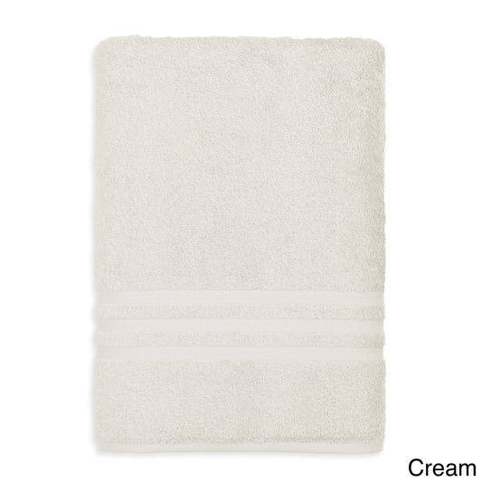 Authentic Hotel and Spa  Omni Turkish Cotton Terry Oversized Bath Sheet Light Grey