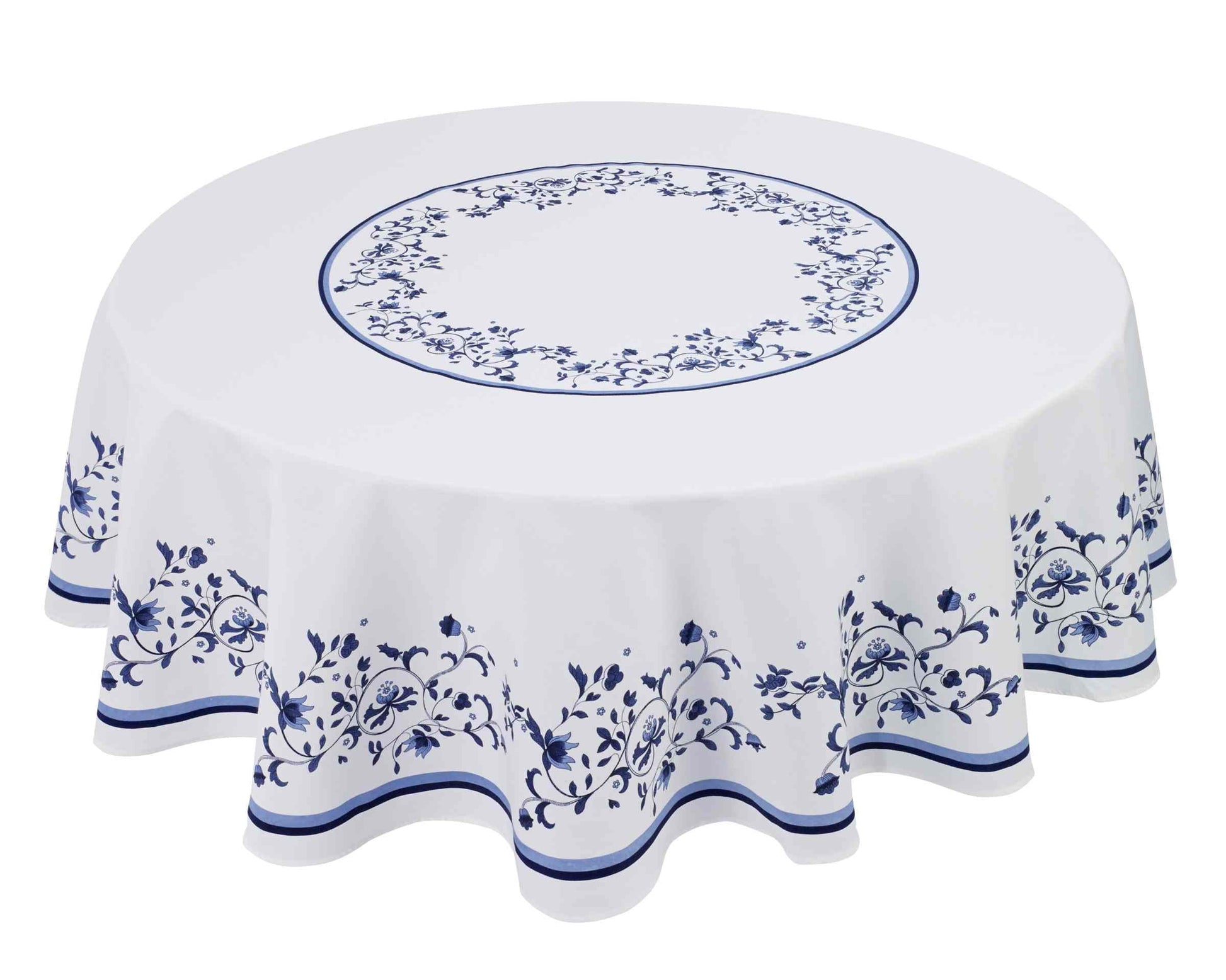 Avanti Linens Blue Portofino 70" Round Tablecloth - Multicolored