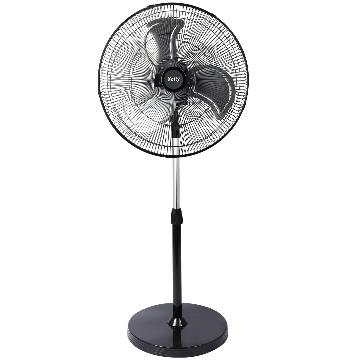 Avobird 20'' Industrial Oscillating Pedestal Fan, 3-Speed & 90Â° Tilt Height Adjustment Standing Fan for Bedroom/Offices/Workshop, Max 3600 CFM(Black)