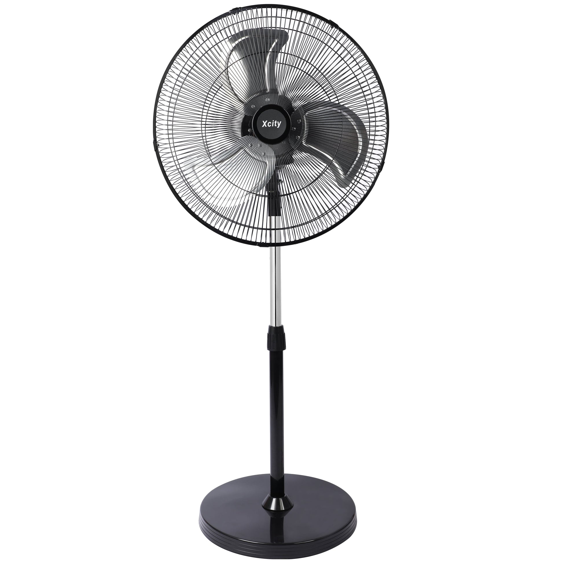 Avobird 20'' Industrial Oscillating Pedestal Fan, 3-Speed & 90Â° Tilt Height Adjustment Standing Fan for Bedroom/Offices/Workshop, Max 3600 CFM(Black)