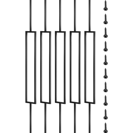 BENTISM Deck Balusters Metal Deck Spindles 10 Pack 44 inch Iron Stair Railing