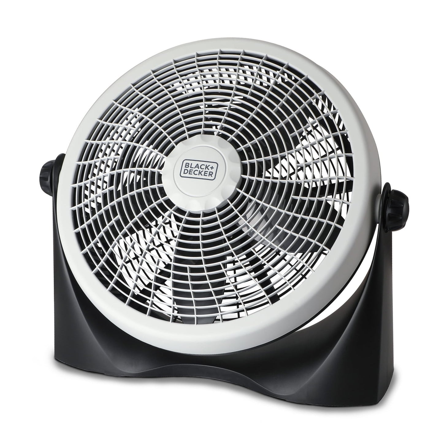 BLACK+DECKER BFF16B 16-In. 3-Speed Portable Floor Fan with Adjustable Tilt, Black