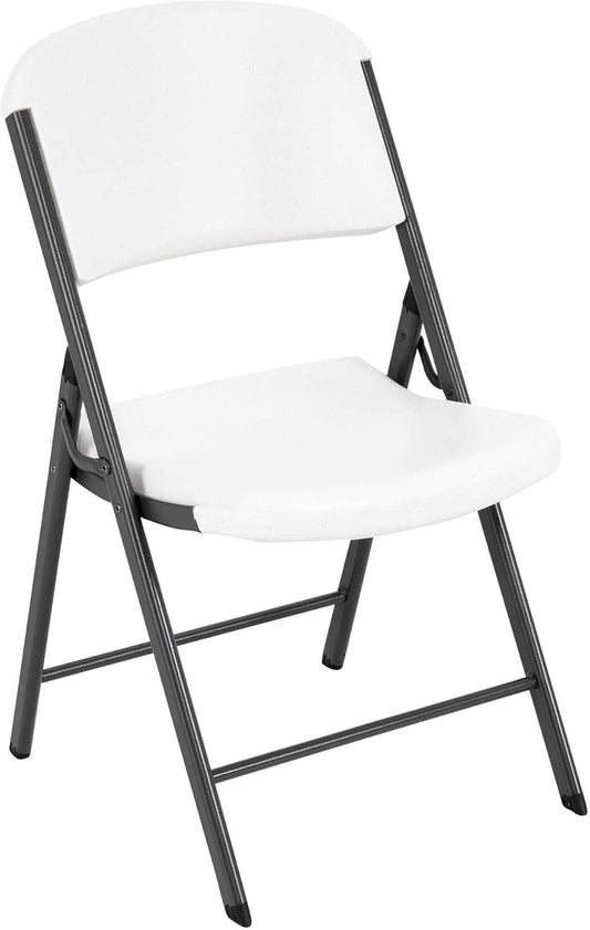 BalanceFrom Silla Plegable de PlÃ¡stico Resistente, CÃ³moda, Resistente, Compacta, Capacidad de 500 Libras, para el Hogar, Oficina O Eventos, Paquete de 2/paquete de 4/paquete de 6, Blanco y Negro
