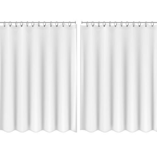 Bath Bliss 2 Pack PEVA Shower Curtain Liner Super Clear