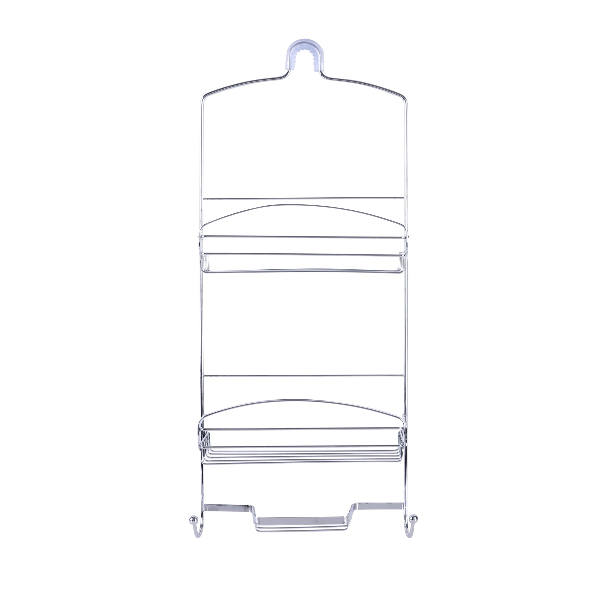 Bath Bliss Harbor Collection Deluxe Two Shelf Shower Caddy in Chrome