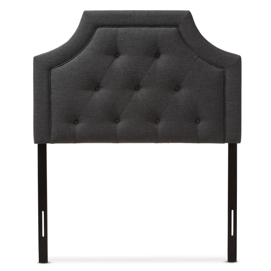 Baxton Studio Mars Modern and Contemporary Dark Grey Fabric King Size Headboard