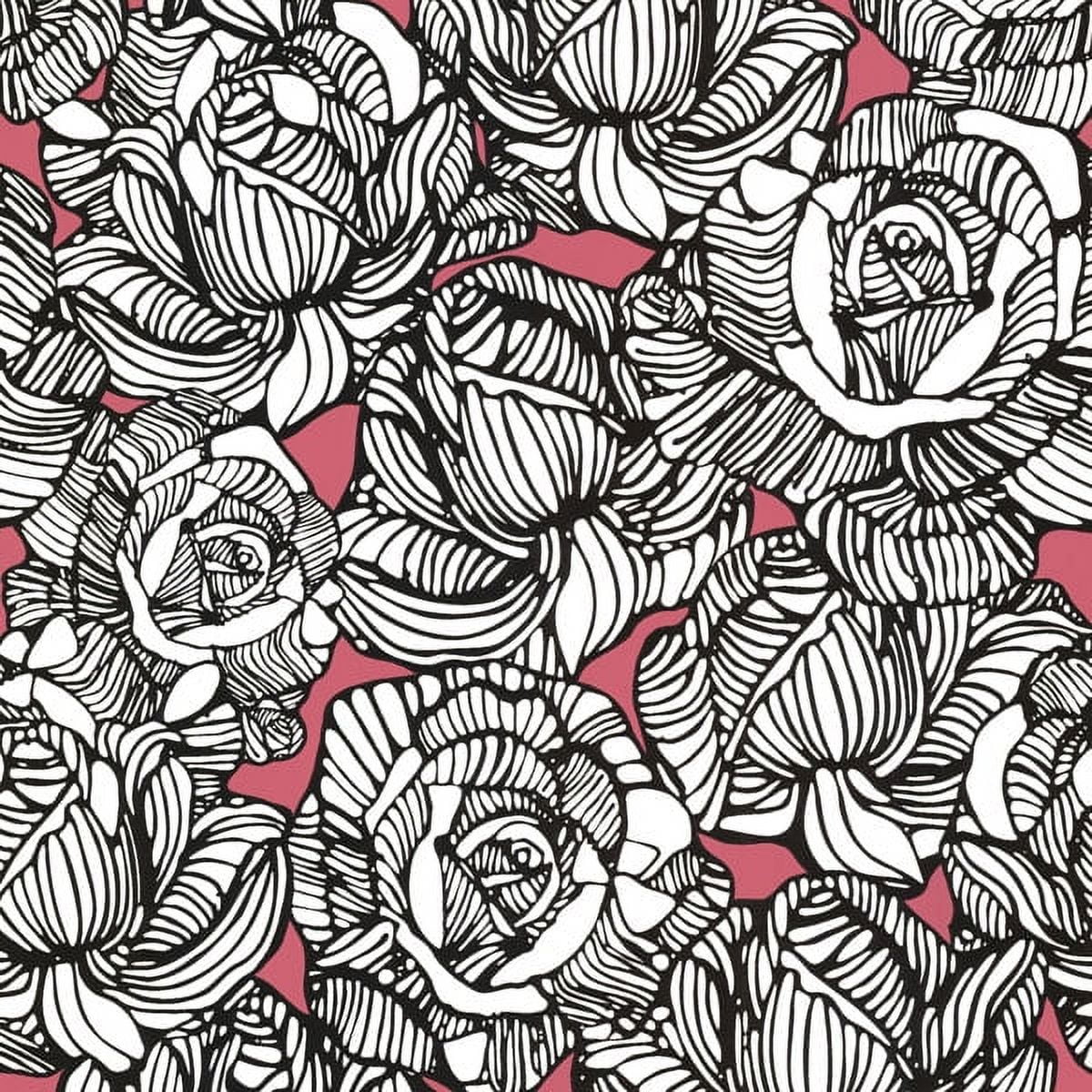 Beacon House Calista Pink Modern Rose Wallpaper