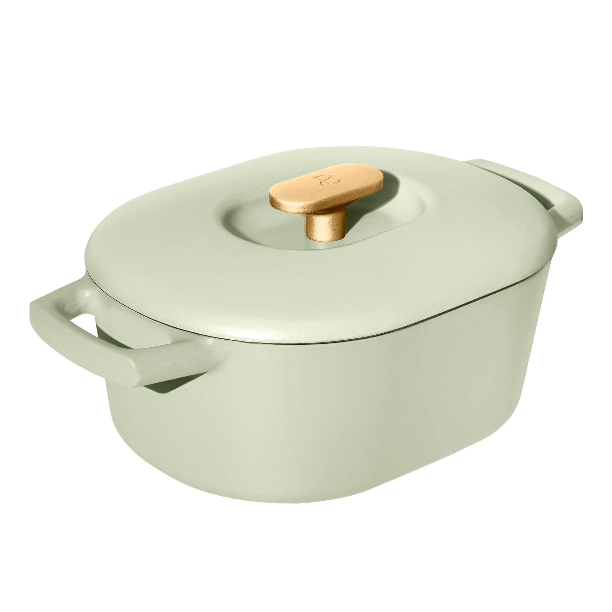 Beautiful 6 Quart Enamel Dutch Oven, White Icing by Drew Barrymore