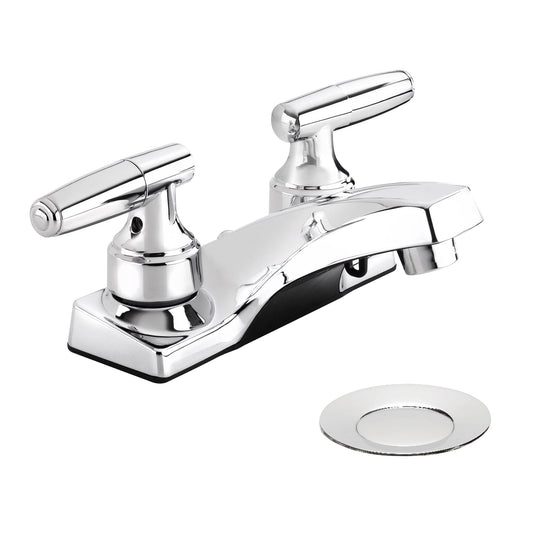 Belanger EBU74WCP Dual Handle Bathroom Faucet with Drain, Chrome
