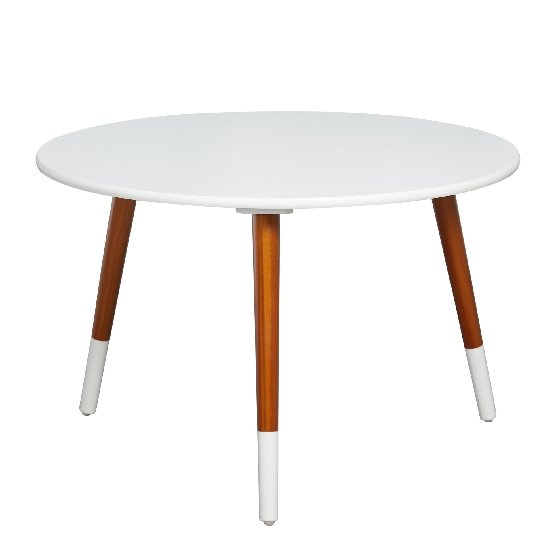 Bellamy Studios Mystic Wood 28" Round Coffee Table, White