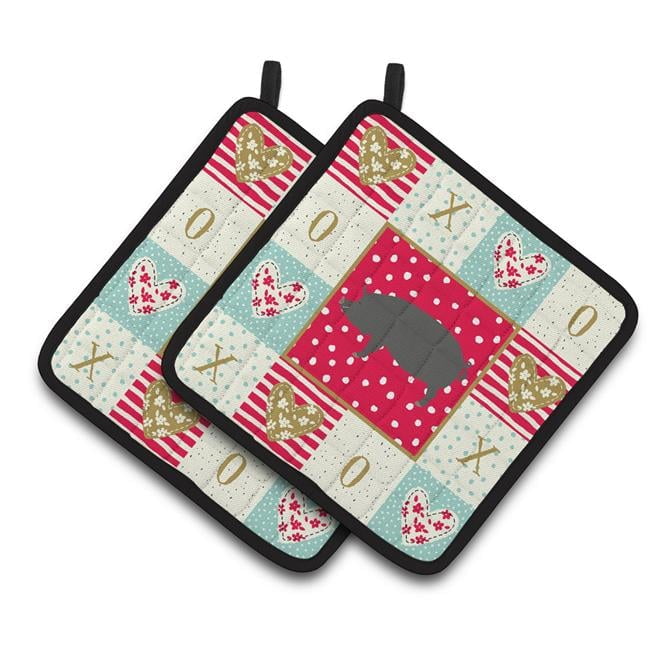 Berkshire Pig Love Pair of Pot Holders