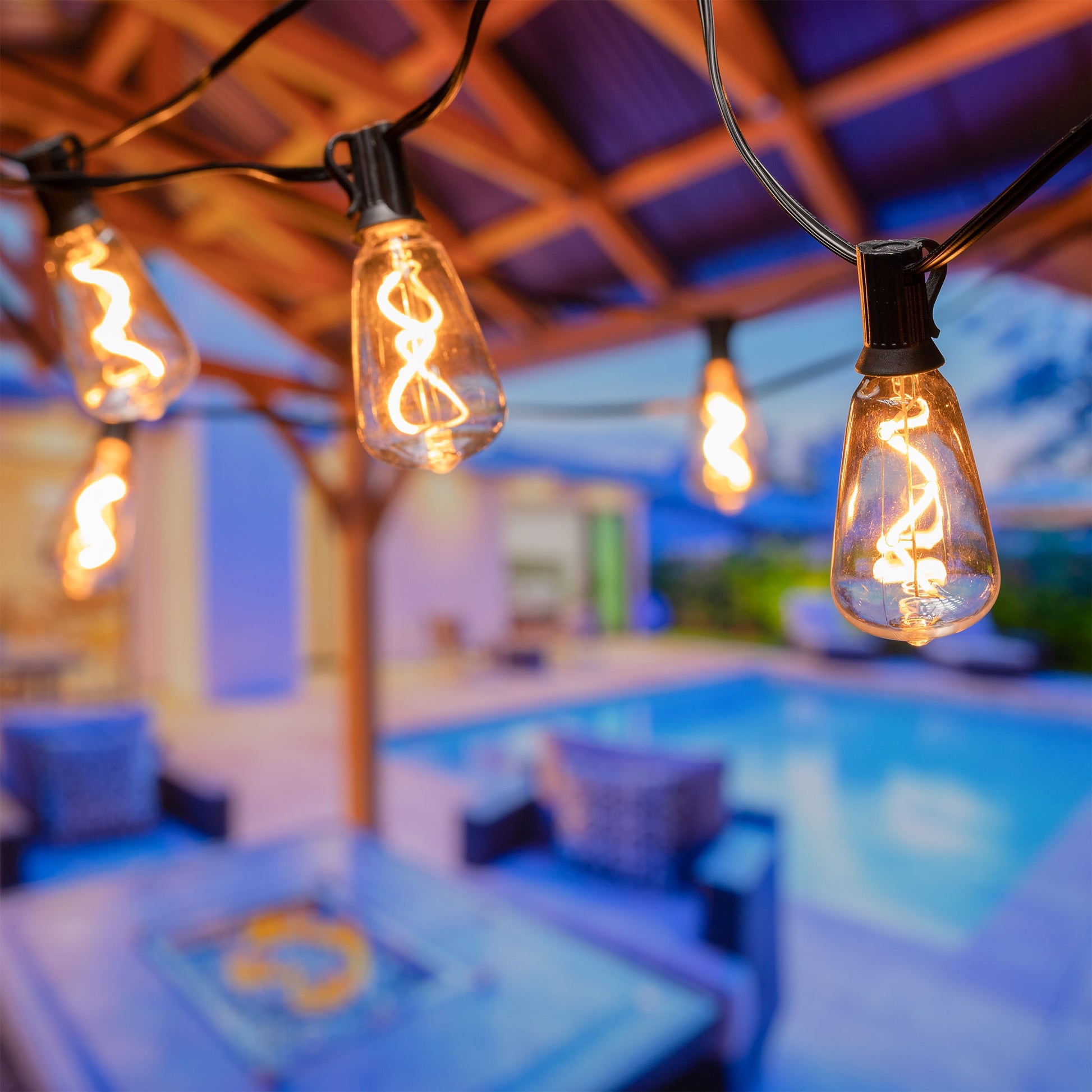 Better Homes & Gardens 24' 12W Vintage Warm White Spiral LED Plug-in String Light (1 Pack)
