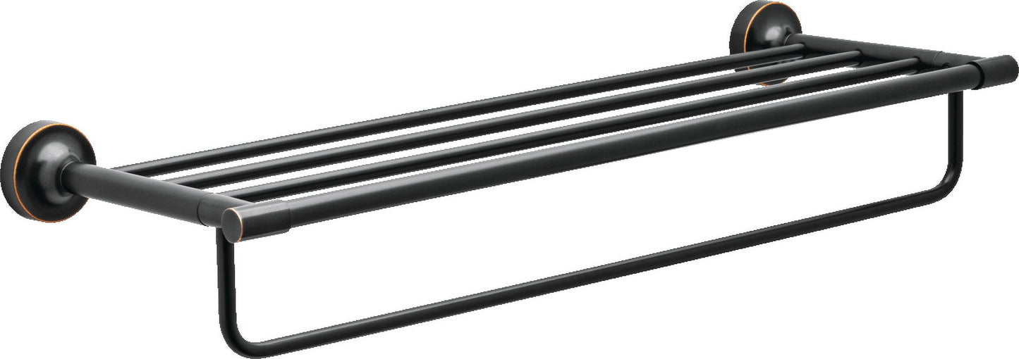 (2 pack) Better Homes & Gardens Holbrook 24" Towel Rack with Item Storage, Oil Rubbed Bronze