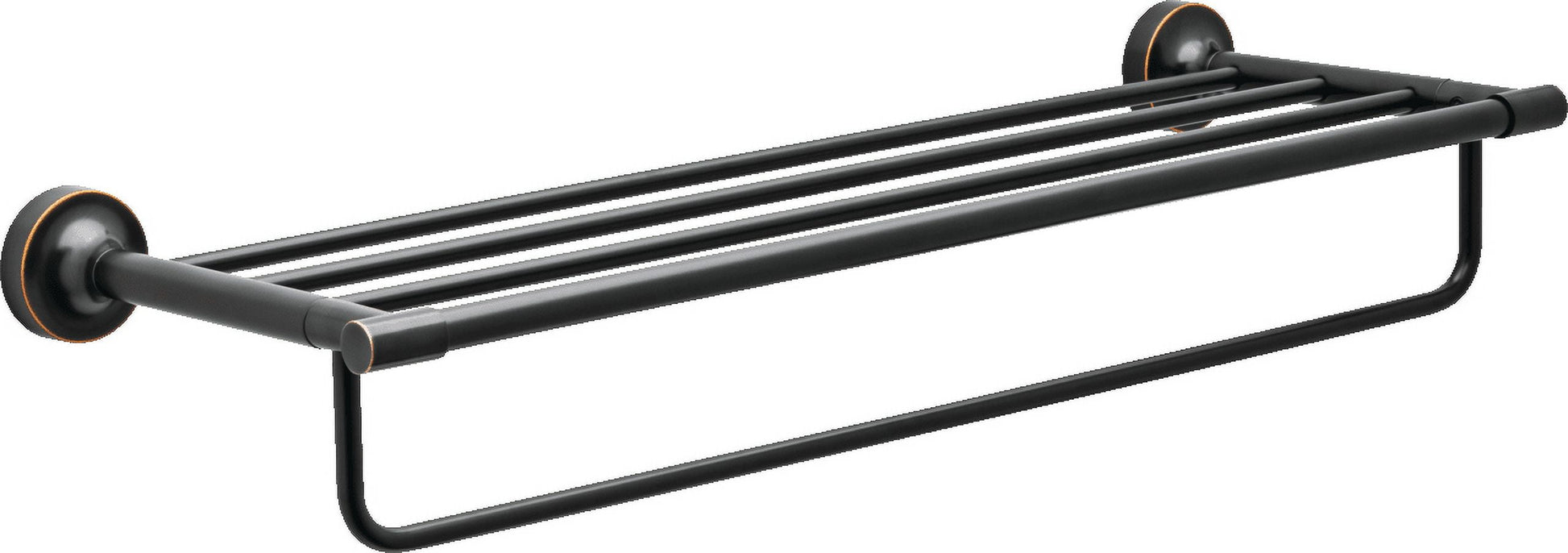(2 pack) Better Homes & Gardens Holbrook 24" Towel Rack with Item Storage, Oil Rubbed Bronze
