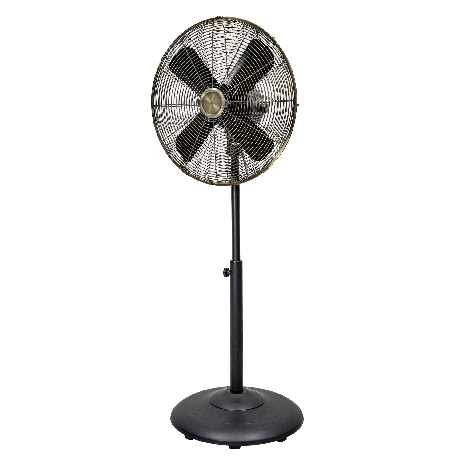 Better Homes & Gardens New 3 Speed 16 inch Vintage Metal Stand Fan in Black
