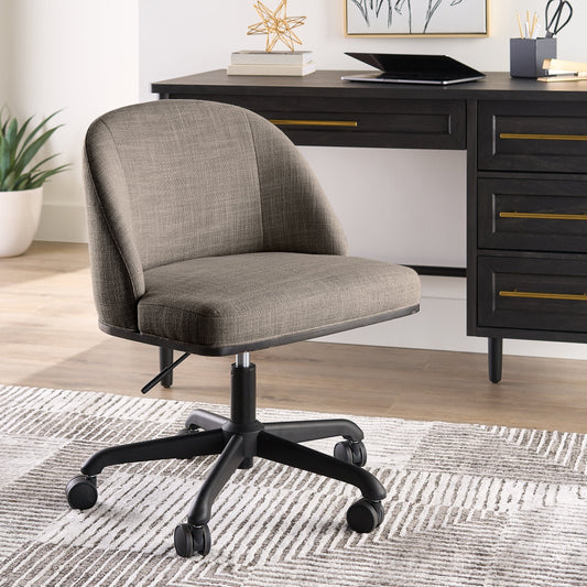 Better Homes & Gardens Oaklee Office Chair, Cream and Charcoal Finish
