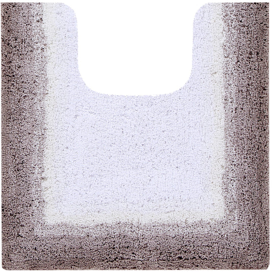 Better Trends 20" x 20" U-Shape Toilet Rug 100% Cotton Non Slip Tufted Contour Bath Mat, Water Absorbent Bathroom Rug, (Beige) Torrent Collection