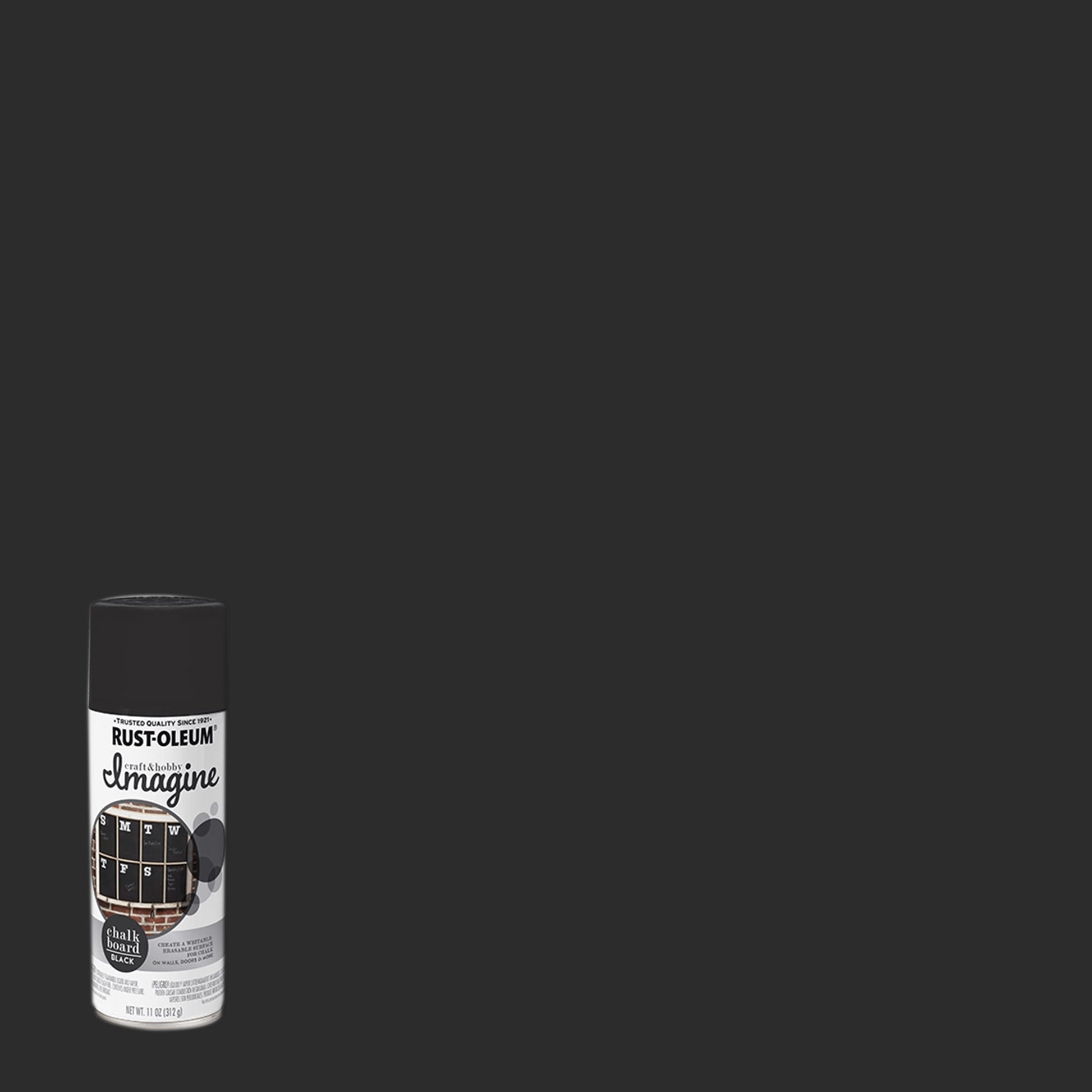 4 Pack, Black, Rust-Oleum Craft & Hobby Matte Imagine Chalkboard Spray Paint- 345690, 11 oz.