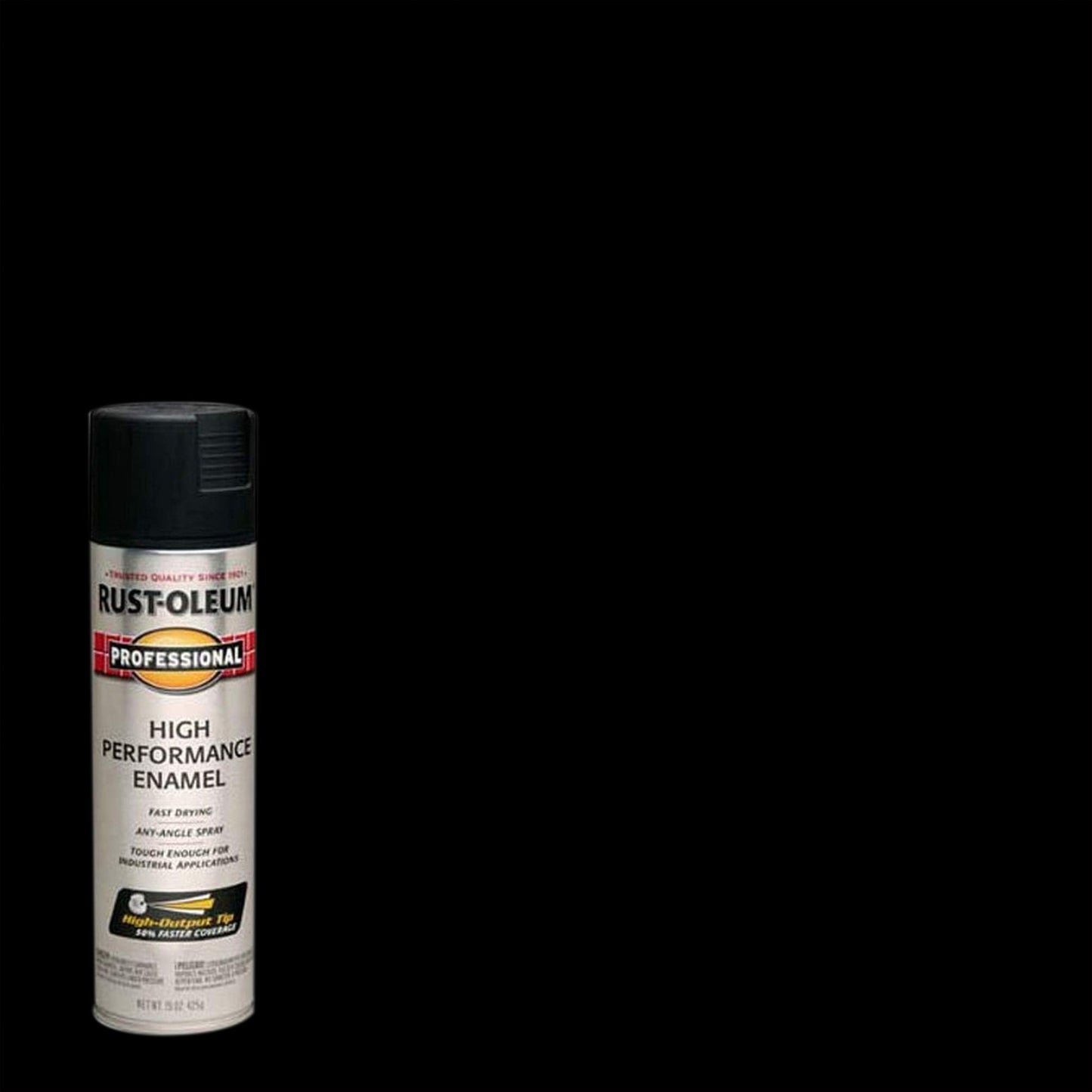 6 Pack, Black, Rust-Oleum Professional High Performance Semi-Gloss Enamel Spray Paint-239107, 15 oz