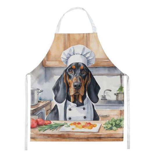 Black and Tan Coonhound The Chef Apron 27 in x 30 in