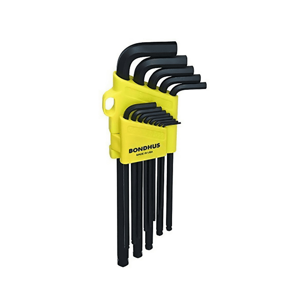 Bondhus 16037 13 Piece SAE Ball Driver L-Wrench Extra Long Set