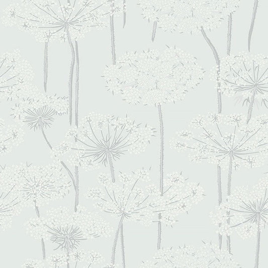 BorÃ¥stapeter Ingrid Grey Dandelion Meadow Wallpaper, 20.9-in by 33-ft, 57.5 sq. ft