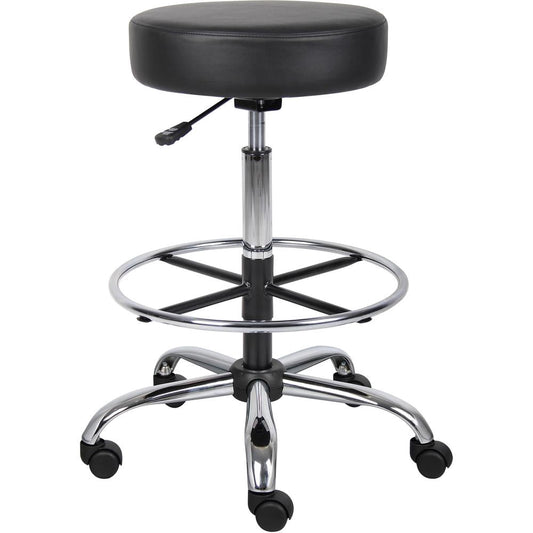 Boss Office Products Taburete MÃ©dico/de Dibujo de Vinilo Antimicrobiano, Beige