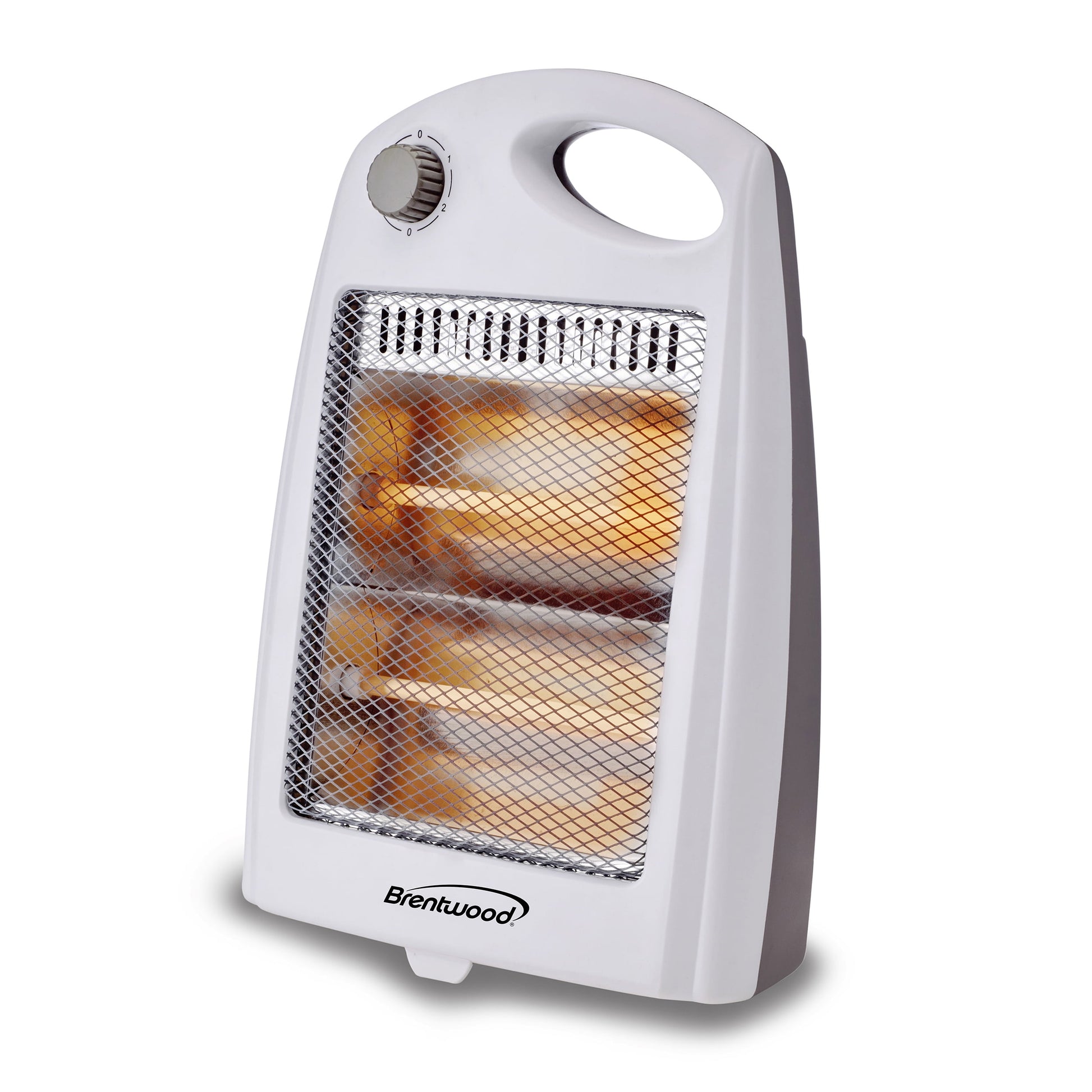 Brentwood Kool Zone H-Q 801W 800-Watt-Max Portable Quartz Space Heater, White