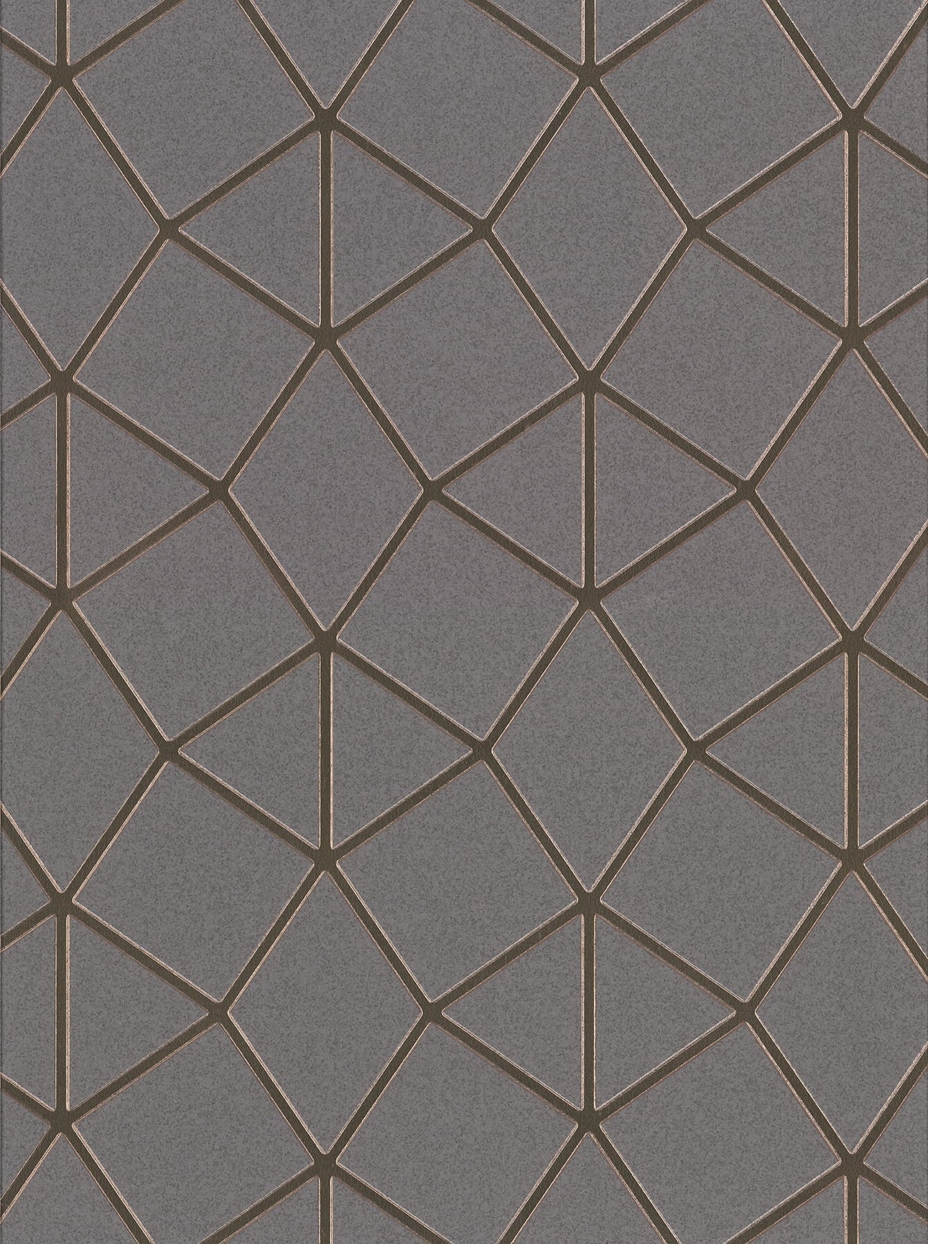 Brewster Albion Taupe Geometric Wallpaper