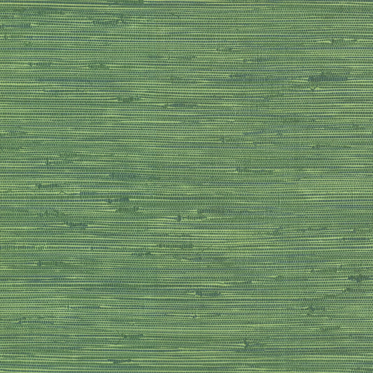 Brewster Fiber Green Faux Grasscloth Unpasted Non Woven Wallpaper, 20.5-in by 33-ft, 56.4 sq. ft.
